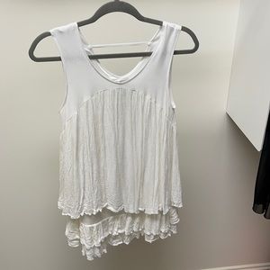 NWOT white tank top